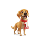 七月に使える犬のスタンプ3Dアニメ風（個別スタンプ：10）