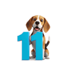 七月に使える犬のスタンプ3Dアニメ風（個別スタンプ：20）