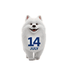 七月に使える犬のスタンプ3Dアニメ風（個別スタンプ：23）