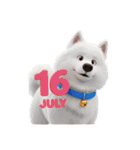七月に使える犬のスタンプ3Dアニメ風（個別スタンプ：25）