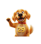 七月に使える犬のスタンプ3Dアニメ風（個別スタンプ：38）