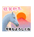 【競馬】競走馬と騎手3【あけおめ対応】（個別スタンプ：37）