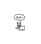 フレンチブルドッグ(フキダシ)（個別スタンプ：1）