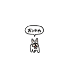 フレンチブルドッグ(フキダシ)（個別スタンプ：6）