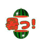 飛び出す⚡スイカ★すいか★西瓜★夏の日常（個別スタンプ：11）