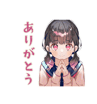 制服の女の子の夏★さわやか（個別スタンプ：3）