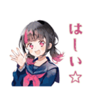 制服の女の子の夏★さわやか（個別スタンプ：9）