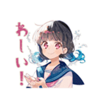 制服の女の子の夏★さわやか（個別スタンプ：28）