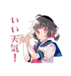 制服の女の子の夏★さわやか（個別スタンプ：36）