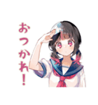 制服の女の子の夏★さわやか（個別スタンプ：39）