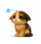 夏を楽しむ♪ぬいぐるみ三毛猫スタンプ（個別スタンプ：27）