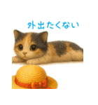 夏を楽しむ♪ぬいぐるみ三毛猫スタンプ（個別スタンプ：30）