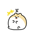 まんまるハムスター（文字付き）（個別スタンプ：3）