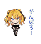 一緒にゲーム★金髪ゴスロリ女子（個別スタンプ：7）