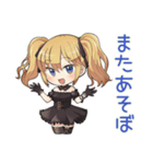 一緒にゲーム★金髪ゴスロリ女子（個別スタンプ：22）