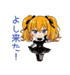 一緒にゲーム★金髪ゴスロリ女子（個別スタンプ：24）