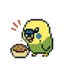 ドット絵セキセイインコちゃん（個別スタンプ：3）