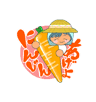 毎日野菜をくれるばぁば（個別スタンプ：1）