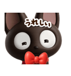 やさしいクロネコ☆3D【どアップ】（個別スタンプ：13）