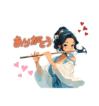 フルート女子T（個別スタンプ：5）