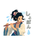 フルート女子T（個別スタンプ：23）