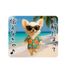 夏♡エッホエッホ チワワ（個別スタンプ：4）
