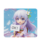 雲にお座り精霊みなみちゃん（個別スタンプ：2）