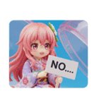 雲にお座り精霊みなみちゃん（個別スタンプ：4）