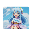 雲にお座り精霊みなみちゃん（個別スタンプ：5）