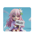雲にお座り精霊みなみちゃん（個別スタンプ：6）