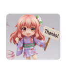 素足でおてんば精霊みなみちゃん（個別スタンプ：3）