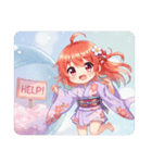 素足でおてんば精霊みなみちゃん（個別スタンプ：4）