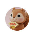 もふもふとした動物たちのカプセルトイ（個別スタンプ：1）