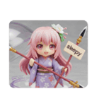 あなたを守る槍みなみちゃん（個別スタンプ：3）