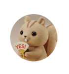 ナッツを食べるリスちゃん（個別スタンプ：5）