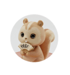 ナッツを食べるリスちゃん（個別スタンプ：7）