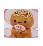 たこ焼きちゃんカプセルトイ(四角型)（個別スタンプ：3）
