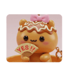 たこ焼きちゃんカプセルトイ(四角型)（個別スタンプ：4）
