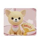 もふもふチワワカプセルトイ（個別スタンプ：3）