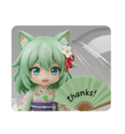 夏もがんばる精霊みなみちゃんカプセルトイ（個別スタンプ：1）