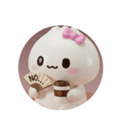 カフェタイム肉まんちゃん(丸型)（個別スタンプ：4）