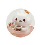 カフェタイム肉まんちゃん(丸型)（個別スタンプ：5）