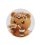 カフェタイムたこ焼きちゃん(丸型)（個別スタンプ：5）