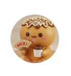 カフェタイムたこ焼きちゃん(丸型)（個別スタンプ：6）