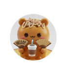 カフェタイムたこ焼きちゃん(丸型)（個別スタンプ：7）