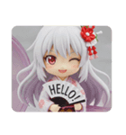 扇子で気持ちを伝える精霊みなみちゃん（個別スタンプ：5）