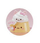 ねこねこプリンちゃんカプセルトイ（個別スタンプ：8）
