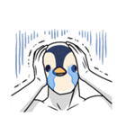 ペンギン人間(・-・)（個別スタンプ：3）