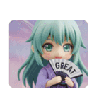 幸せを感じる精霊みなみちゃん（個別スタンプ：4）