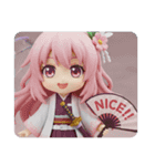 幸せを感じる精霊みなみちゃん（個別スタンプ：5）